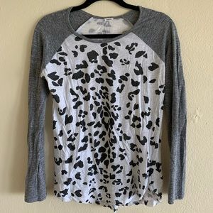 cheetah long sleeve top